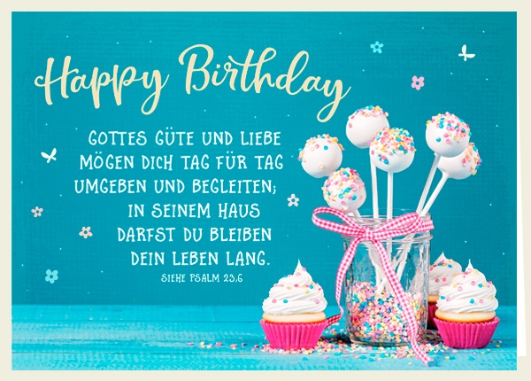 Faltkarte - Happy Birthday - Gottes Güte Faltkarte - Happy Birthday - Gottes Güte