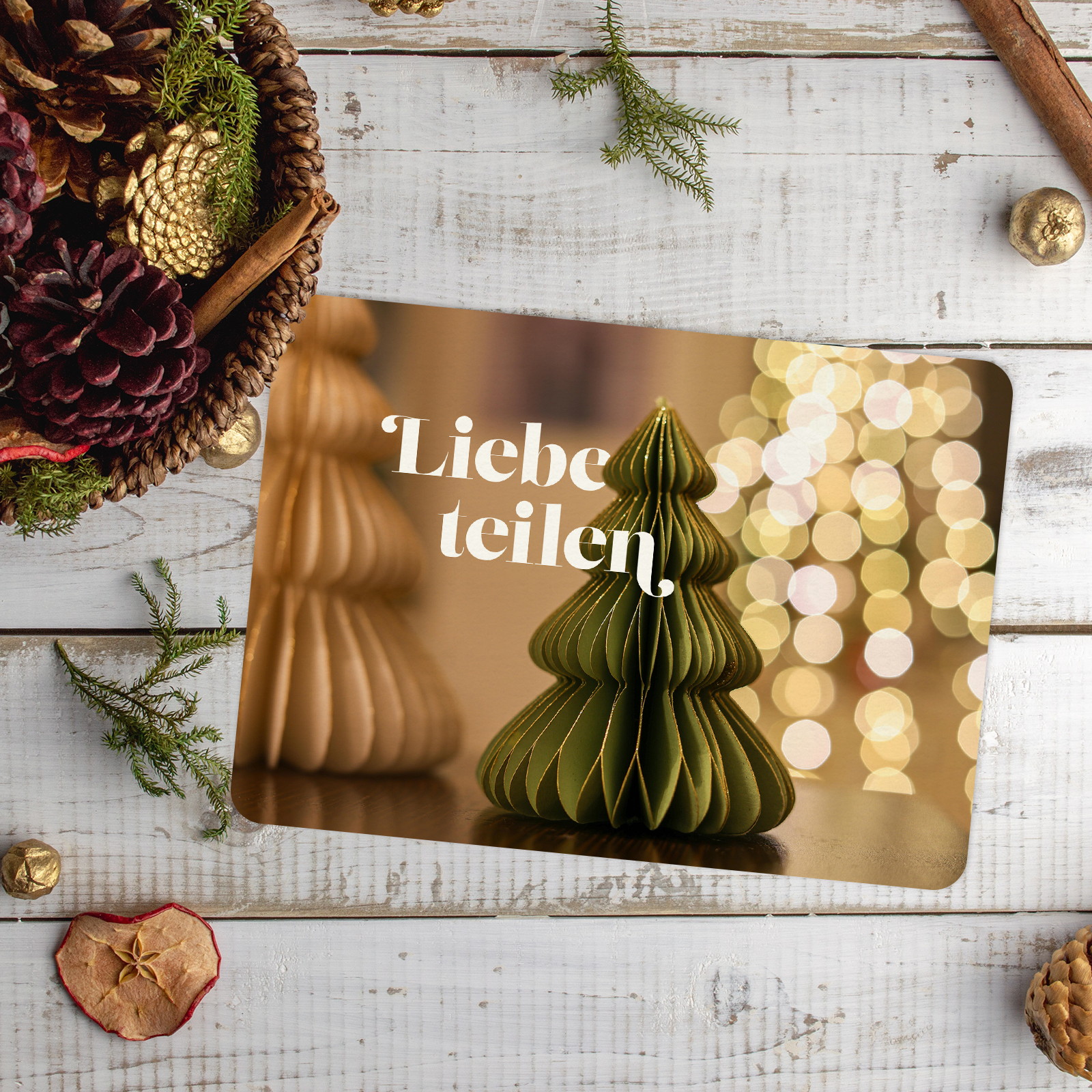 XL-Postkarte - Liebe teilen zu Weihnachten