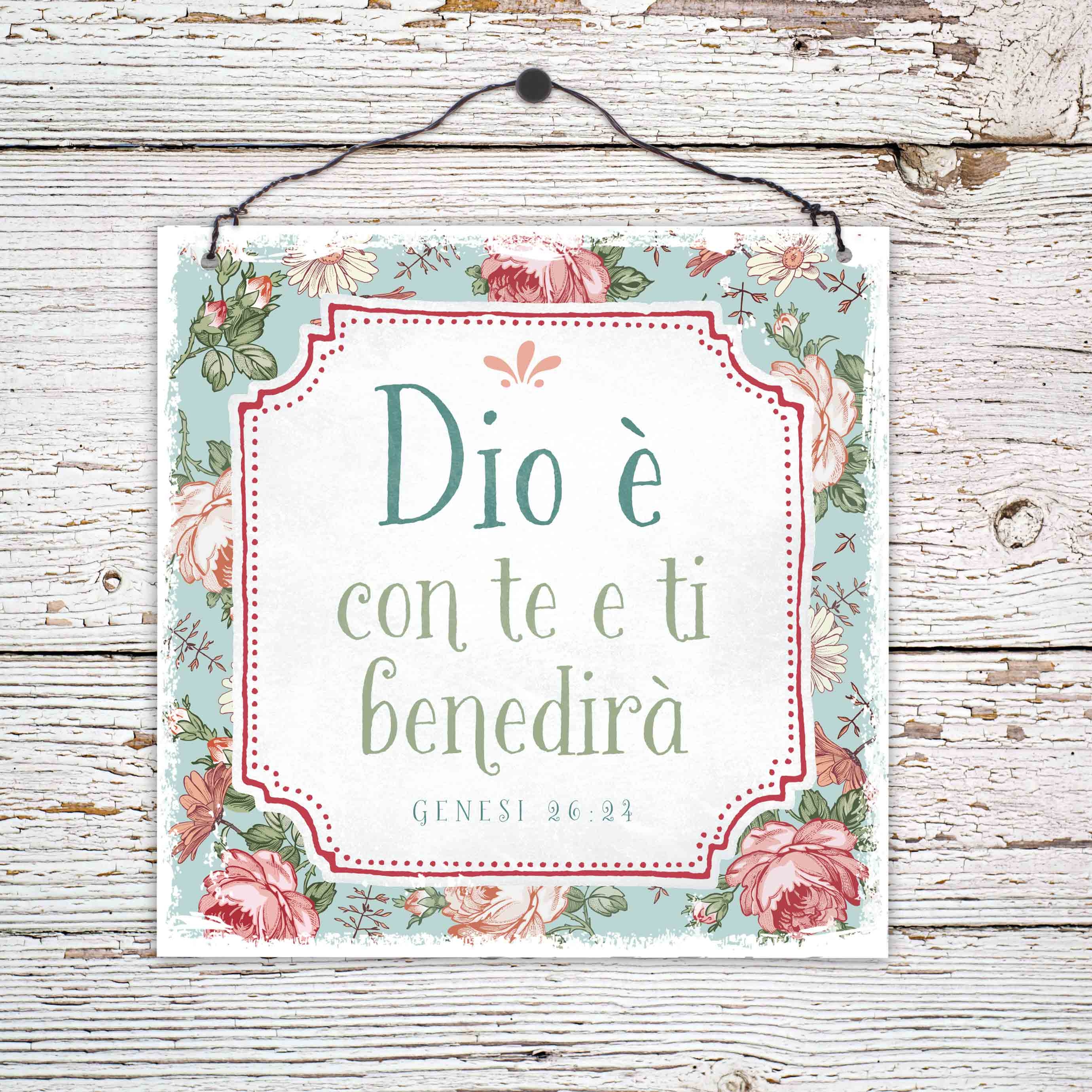 Holzschild klein - Dio è con te Holzschild klein - Dio è con te