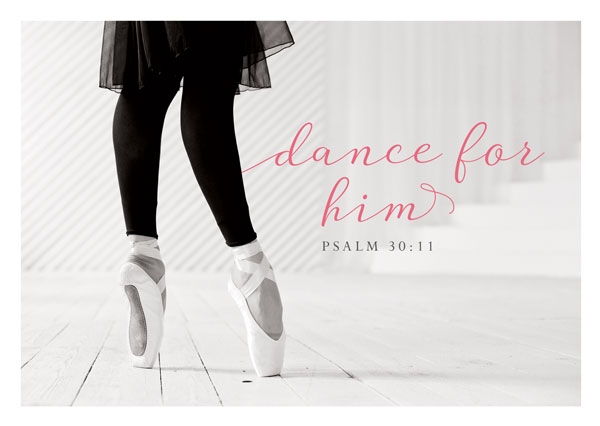 Postkarte Black & White - Dance for him Postkarte Black & White - Dance for him