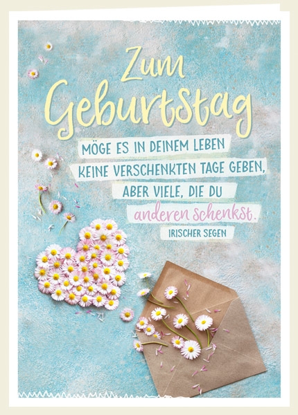 Faltkarte - Keine verschenkten Tage Faltkarte - Keine verschenkten Tage