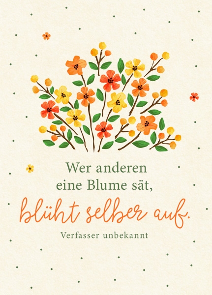XL-Postkarte Big Blessing - Selber aufblühen