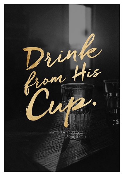 Poster s/w Gold - Drink Poster s/w Gold - Drink