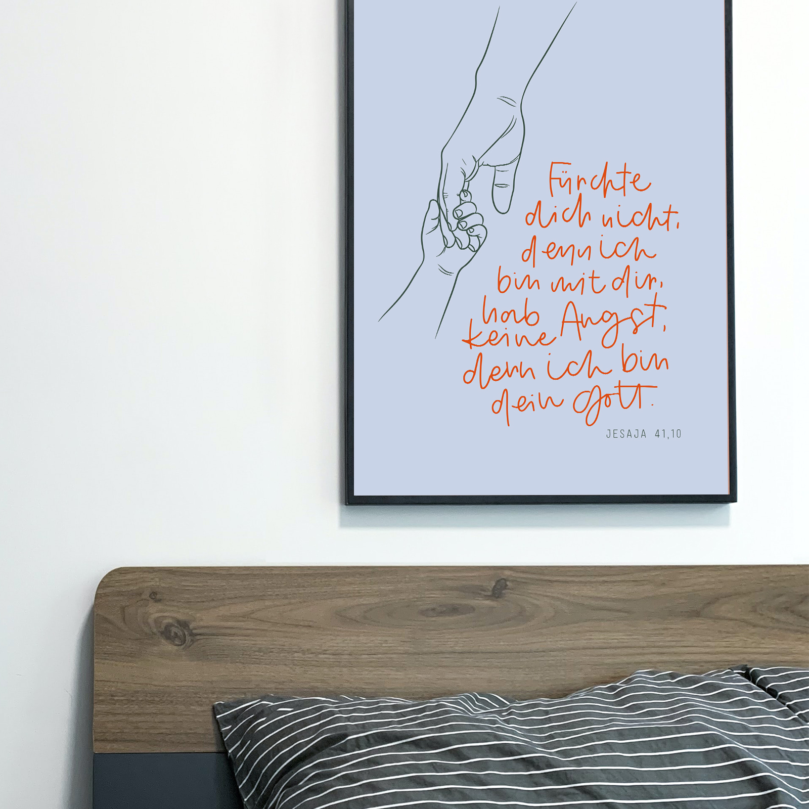 Poster - Jahreslosung 2027 - Fürchte dich nicht - Hand halten
