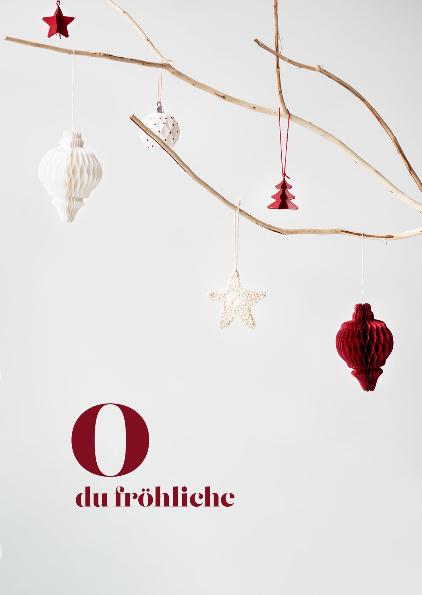 Doppelkarte – O du Fröhliche – Weihnachten Faltkarte - O du Fröhliche – Weihnachten