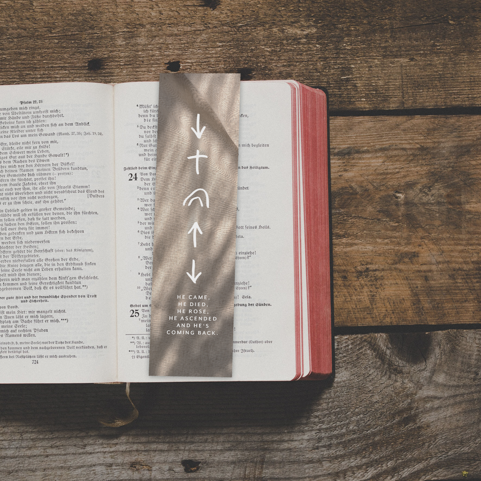 Segenszeichen - Came, died, rose, ascended, coming back