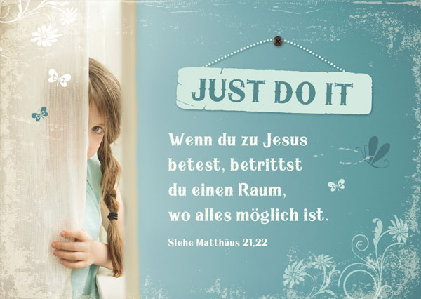 Postkarte - Just Do It Postkarte - Just Do It