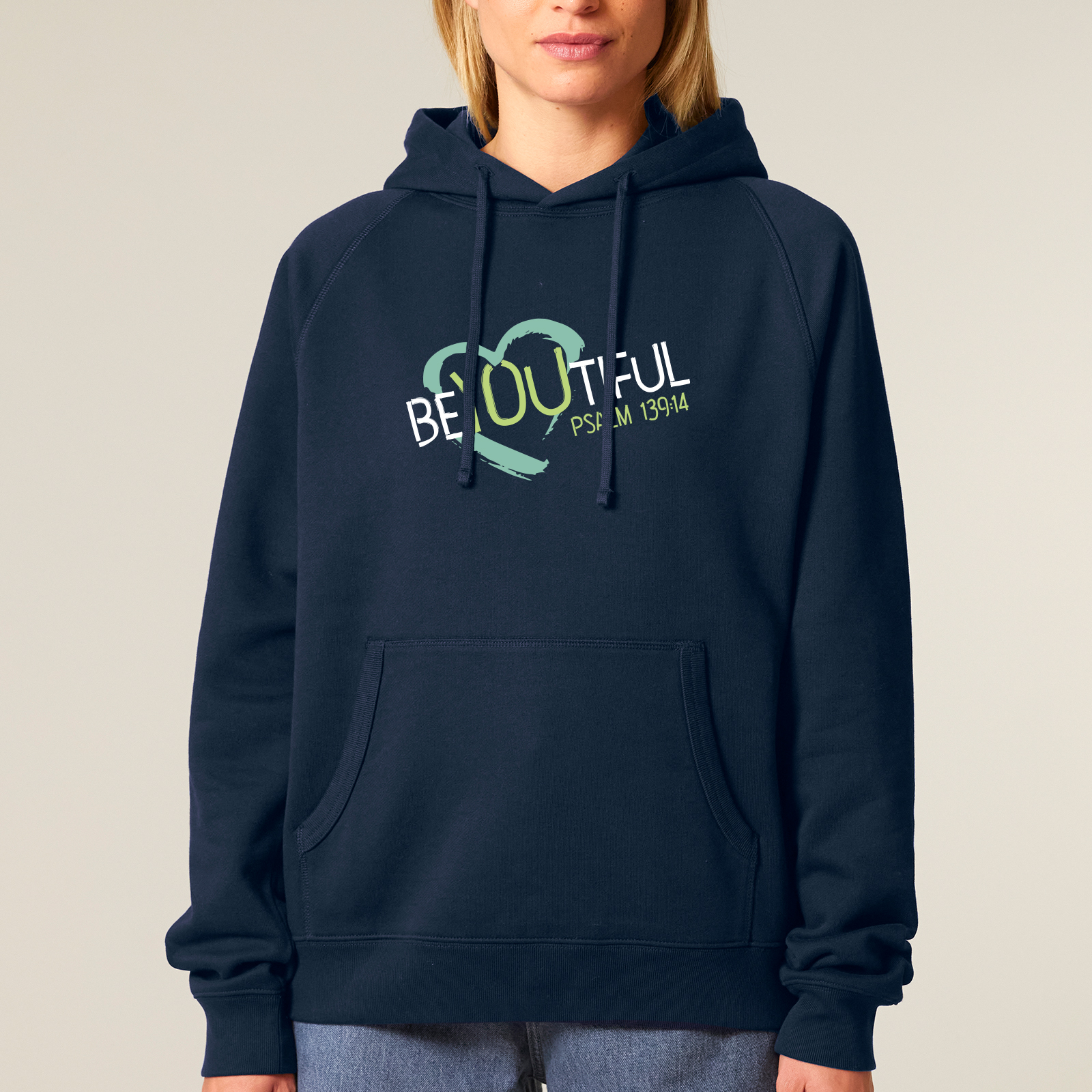 Hoodie beyoutiful (dunkelblau)-L