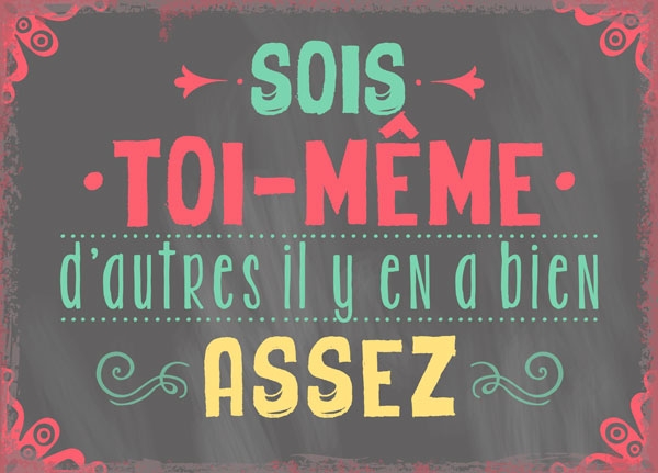 XL-Postkarte Big Blessing - Sois toi-même XL-Postkarte Big Blessing - Sois toi-même