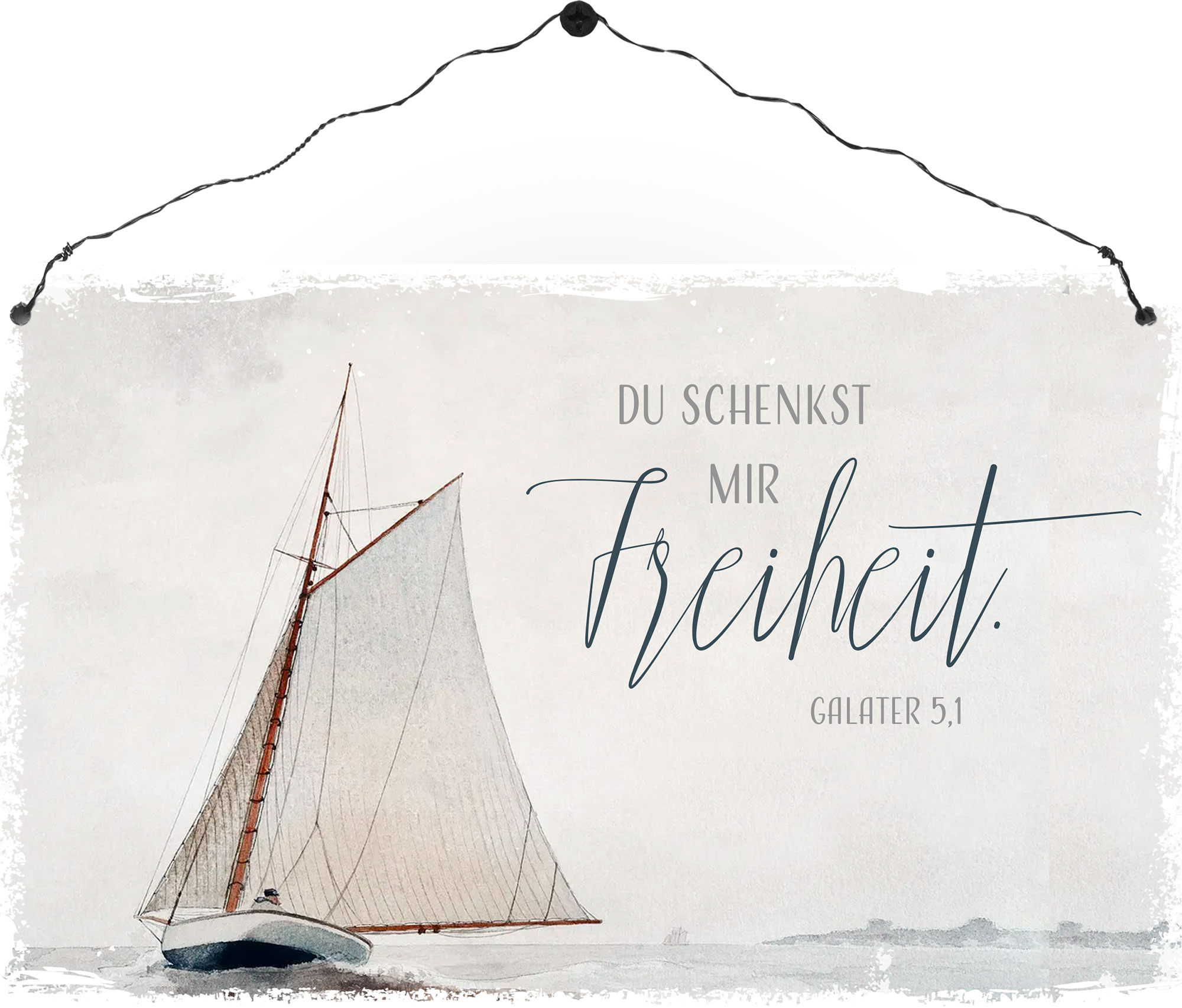 Holzschild rechteckig – Du schenkst mir Freiheit Holzschild groß - Du schenkst mir Freiheit