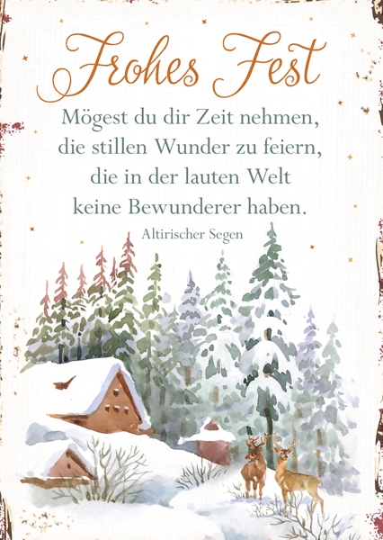 Postkarte - Mögest du dir Zeit nehmen Postkarte - Mögest du dir Zeit nehmen