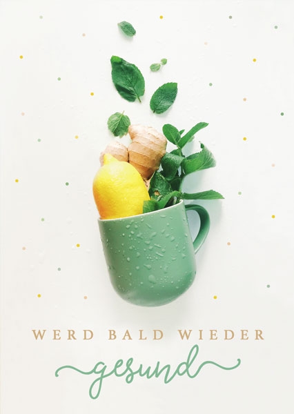 Postkarte - Gesund (Tasse) Postkarte - Gesund (Tasse)