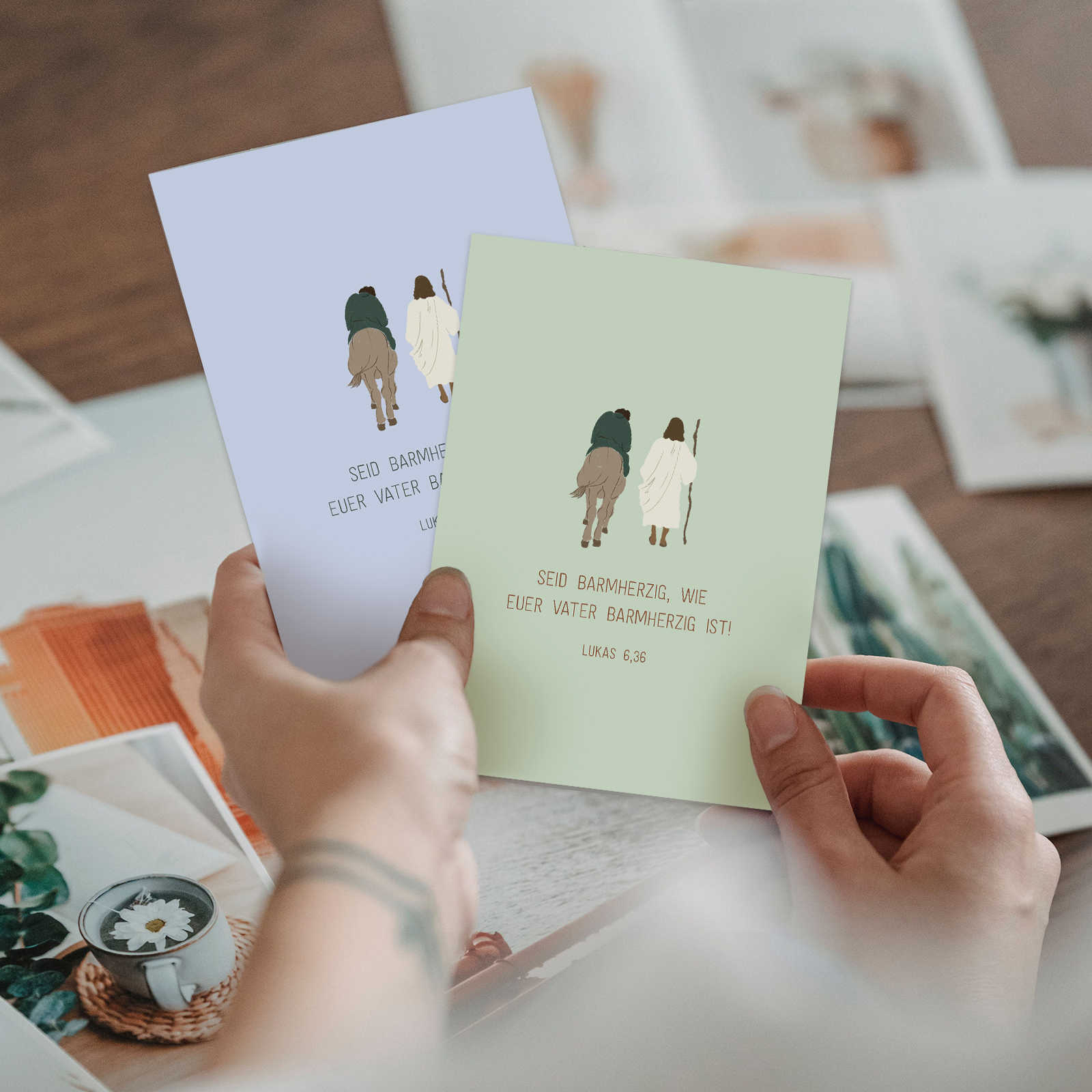 Postkarte - Barmherzigkeit leben