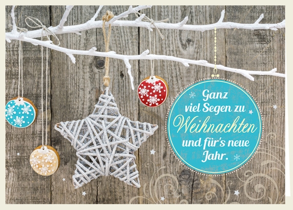 Faltkarte - Segen zu Weihnachten Faltkarte - Segen zu Weihnachten