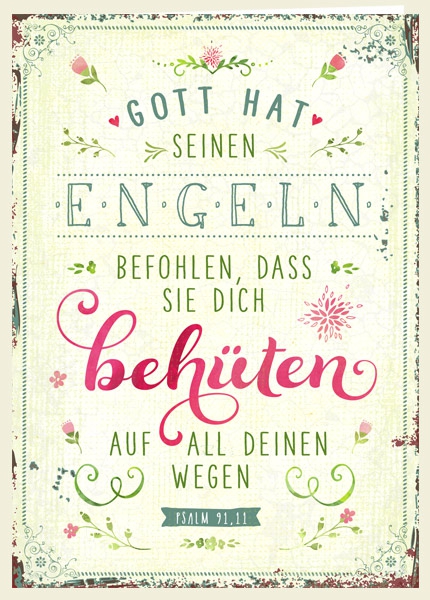 Faltkarte - Behüten Faltkarte - Behüten