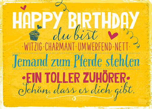 XL-Postkarte Big Blessing - Happy Birthday XL-Postkarte Big Blessing - Happy Birthday