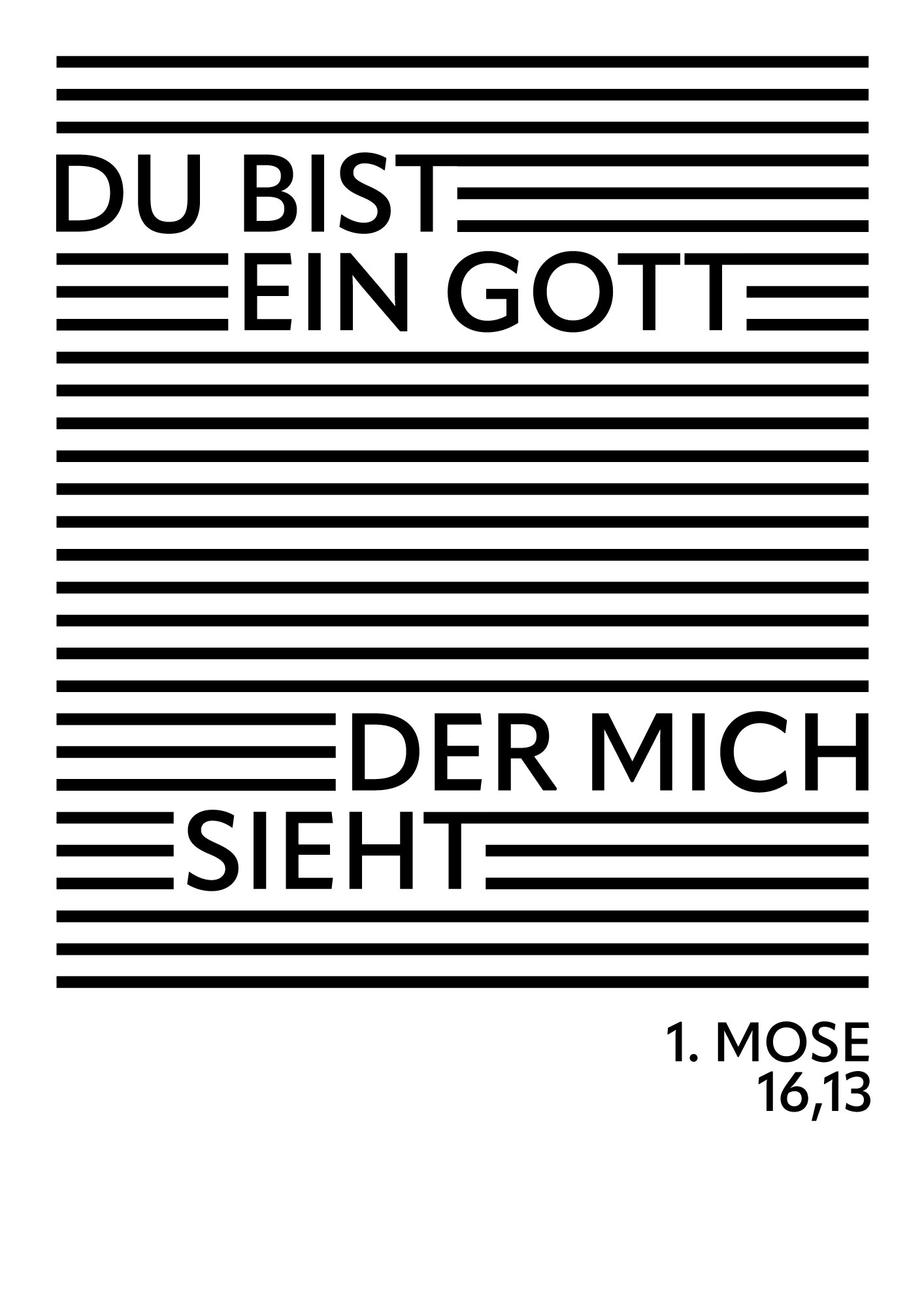 Poster – Ein Gott