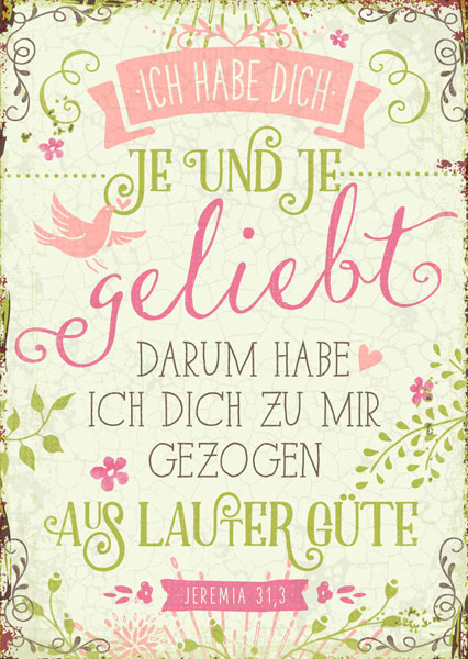Postkarte - Aus Güte geliebt Postkarte - Aus Güte geliebt