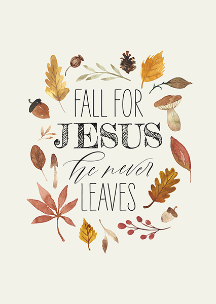Postkarte - Fall for Jesus