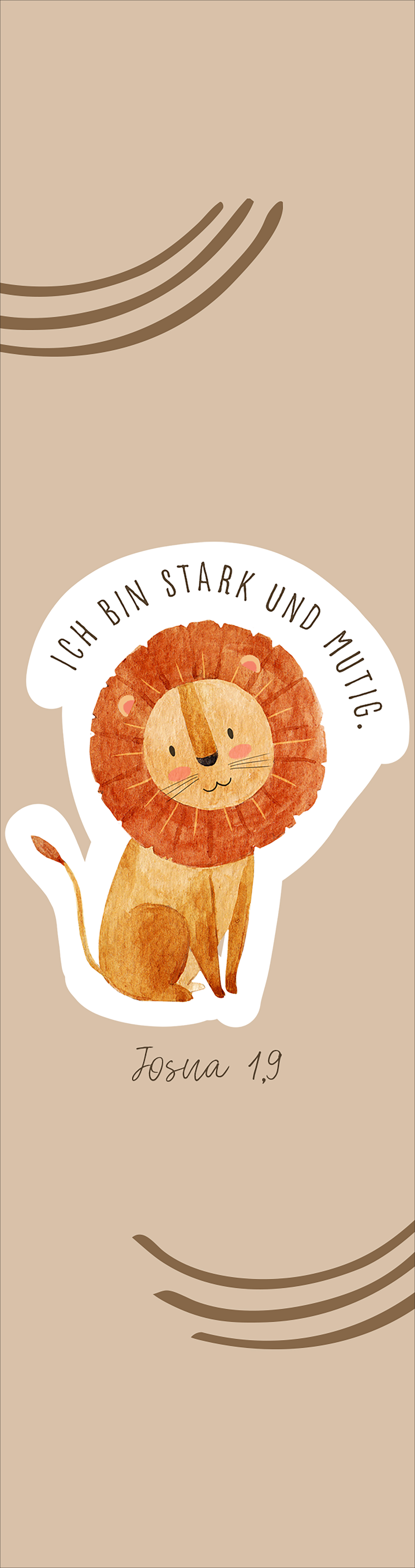 Lesezeichen für Kinder - Ich bin unendlich geliebt - Affirmation