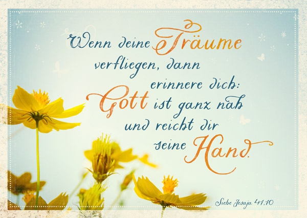 Postkarte - Wenn deine Träume verfliegen