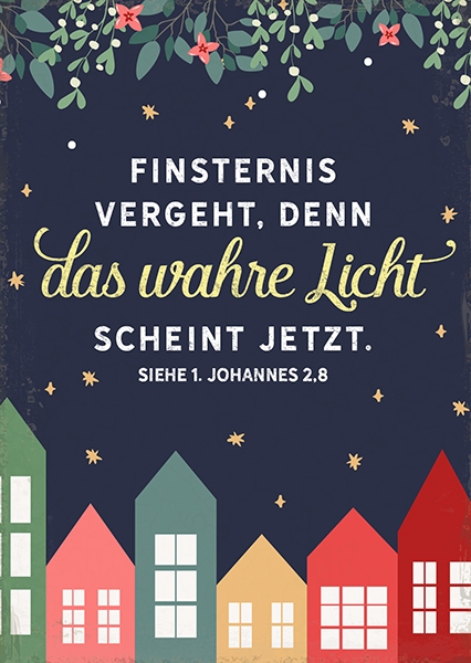 Postkarte - Finsternis vergeht Postkarte - Finsternis vergeht