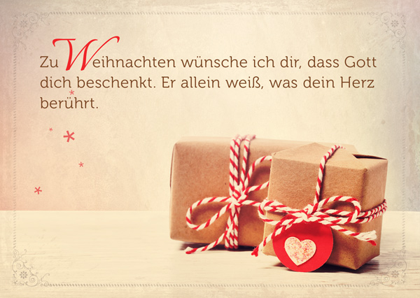 Postkarte - Gott beschenkt dich Postkarte - Gott beschenkt dich