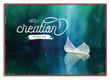 Metallschild klein – His creation