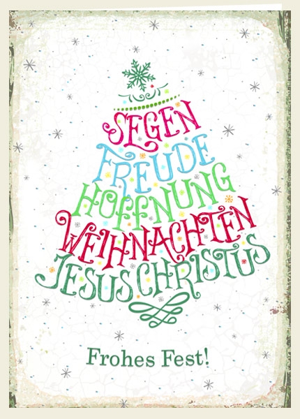 Faltkarte - Segen, Freude, Hoffnung 