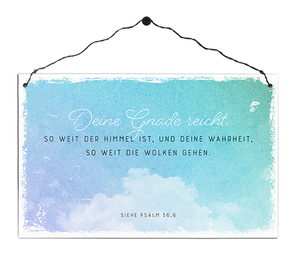 Holzschild groß - Wolken Holzschild groß - Wolken