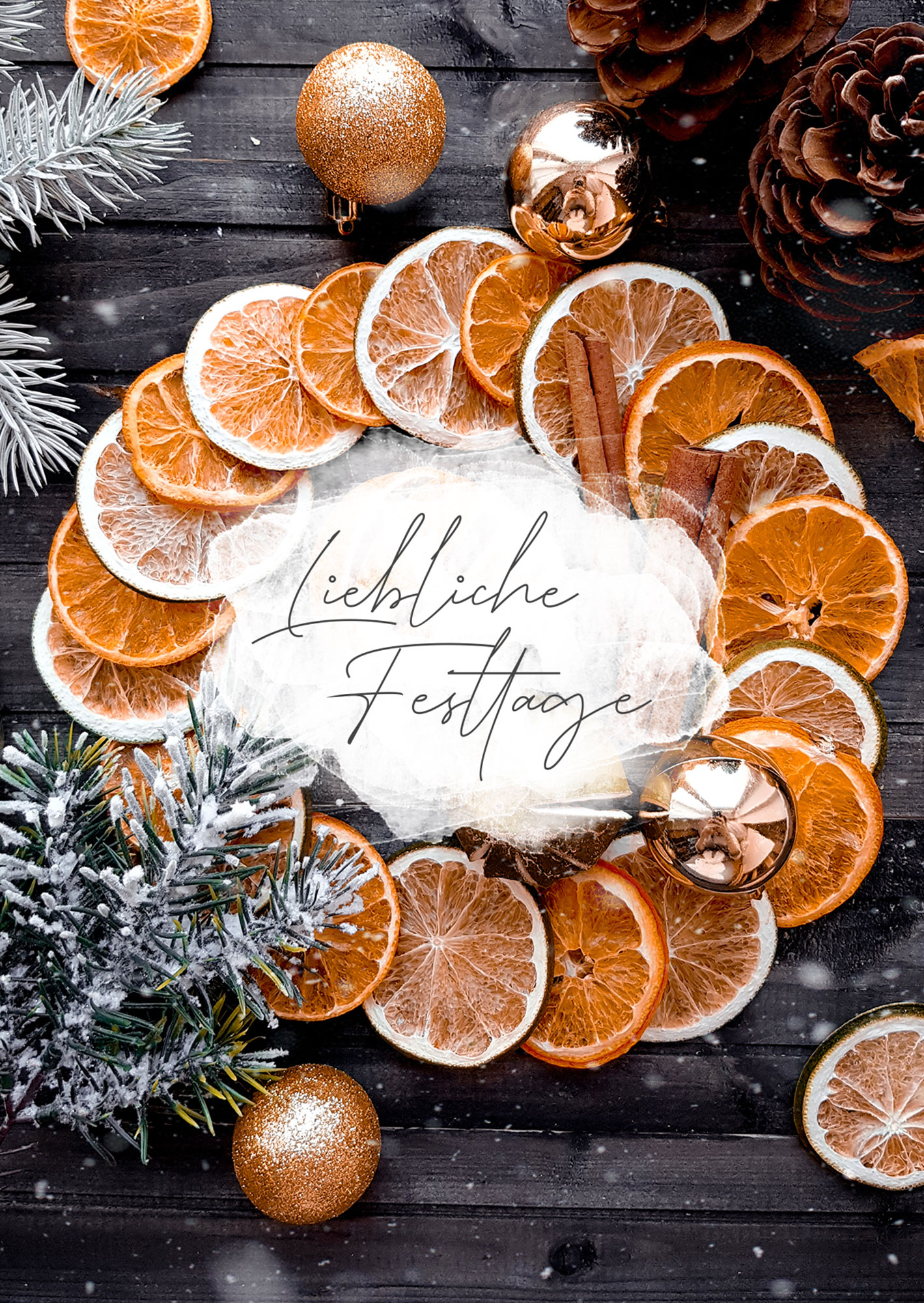 Postkarte – Liebliche Festtage – Weihnachten Postkarte - Liebliche Festtage – Weihnachten