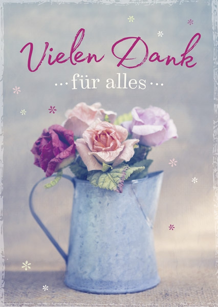Postkarte - Vielen Dank für alles