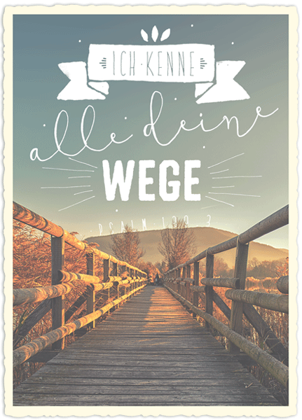 XL-Postkarte Big Blessing - Alle deine Wege XL-Postkarte Big Blessing - Alle deine Wege