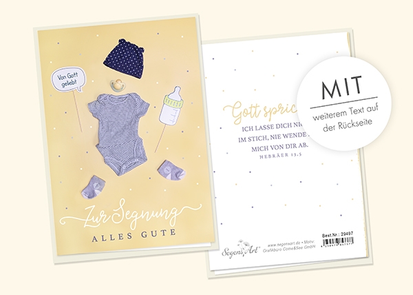 Faltkarte - Zur Segnung alles Gute - Nicht im Stich Faltkarte - Zur Segnung alles Gute - Nicht im Stich