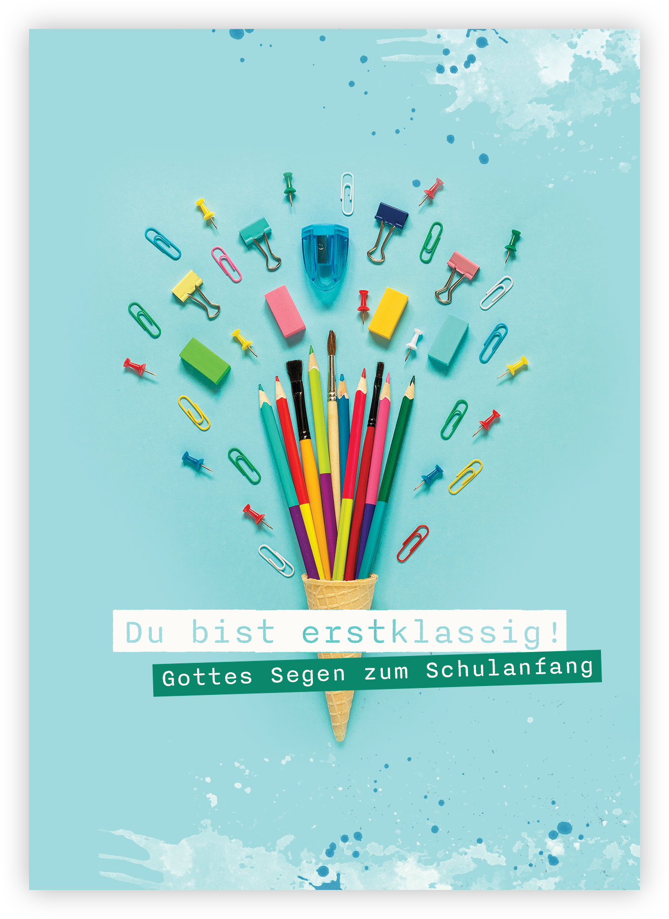Faltkarte – Du bist erstklassig! (Schulanfang) Faltkarte - Du bist erstklassig! (Schulanfang)