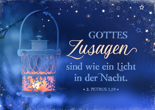 Postkarte - Gottes Zusagen sind ein Licht Postkarte - Gottes Zusagen sind ein Licht