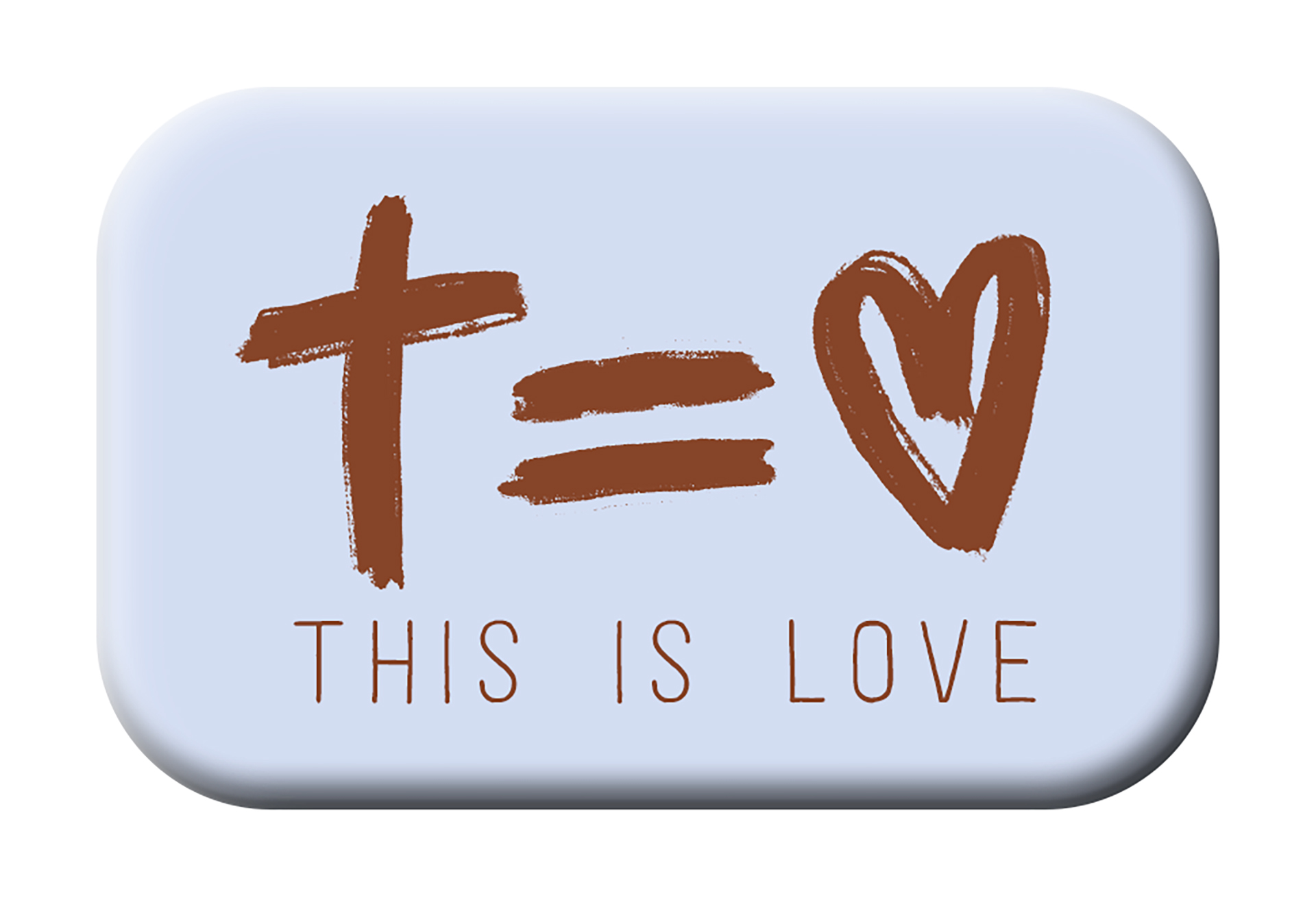 Magnet - Kreuz und Herz - This is love