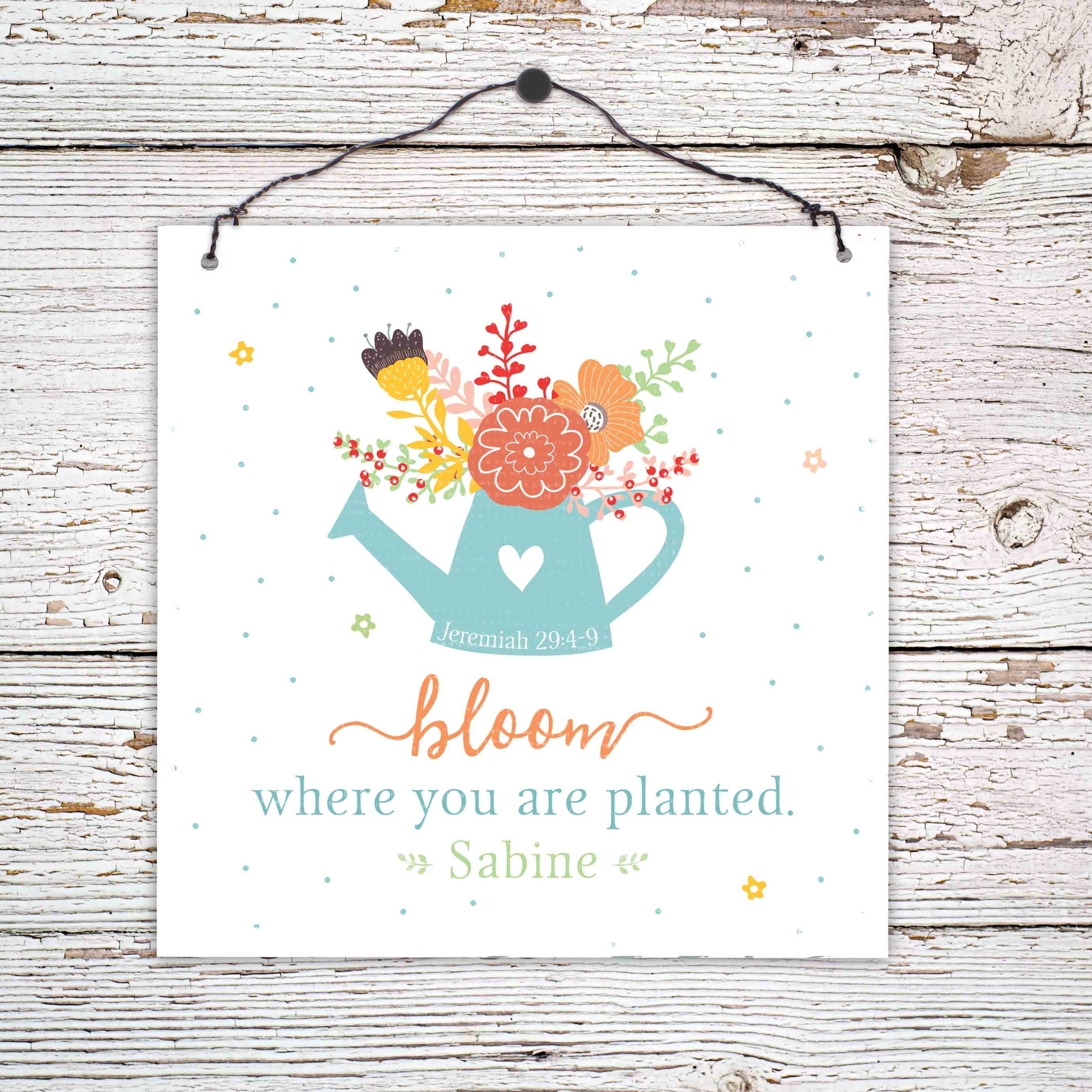 Persönliches Holzschild klein - Bloom Persönliches Holzschild klein - Bloom