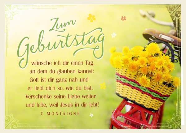 Faltkarte - Zum Geburtstag - einen Tag Faltkarte - Zum Geburtstag - einen Tag