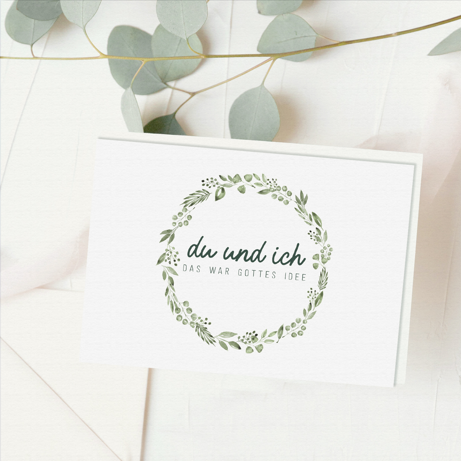 Glückwunschkarte Hochzeit - Gottes Idee