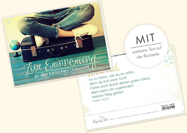 Faltkarte - Biblischer Unterricht (Koffer) Faltkarte - Biblischer Unterricht (Koffer)