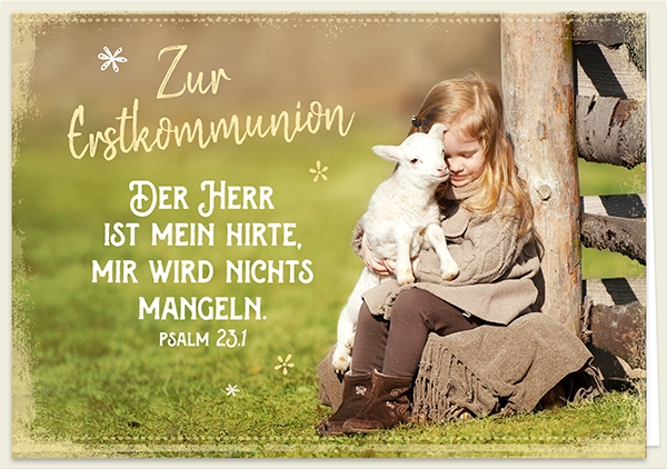 Faltkarte - Mein Hirte (Lamm) Faltkarte - Mein Hirte (Lamm)