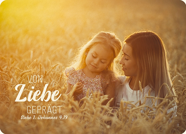 XL-Postkarte Big Blessing - Von Liebe geprägt XL-Postkarte Big Blessing - Von Liebe geprägt