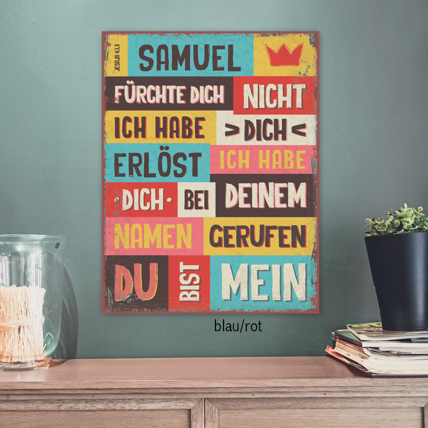 Persönliches Metallschild groß - Du bist mein Persönliches Metallschild groß - Du bist mein