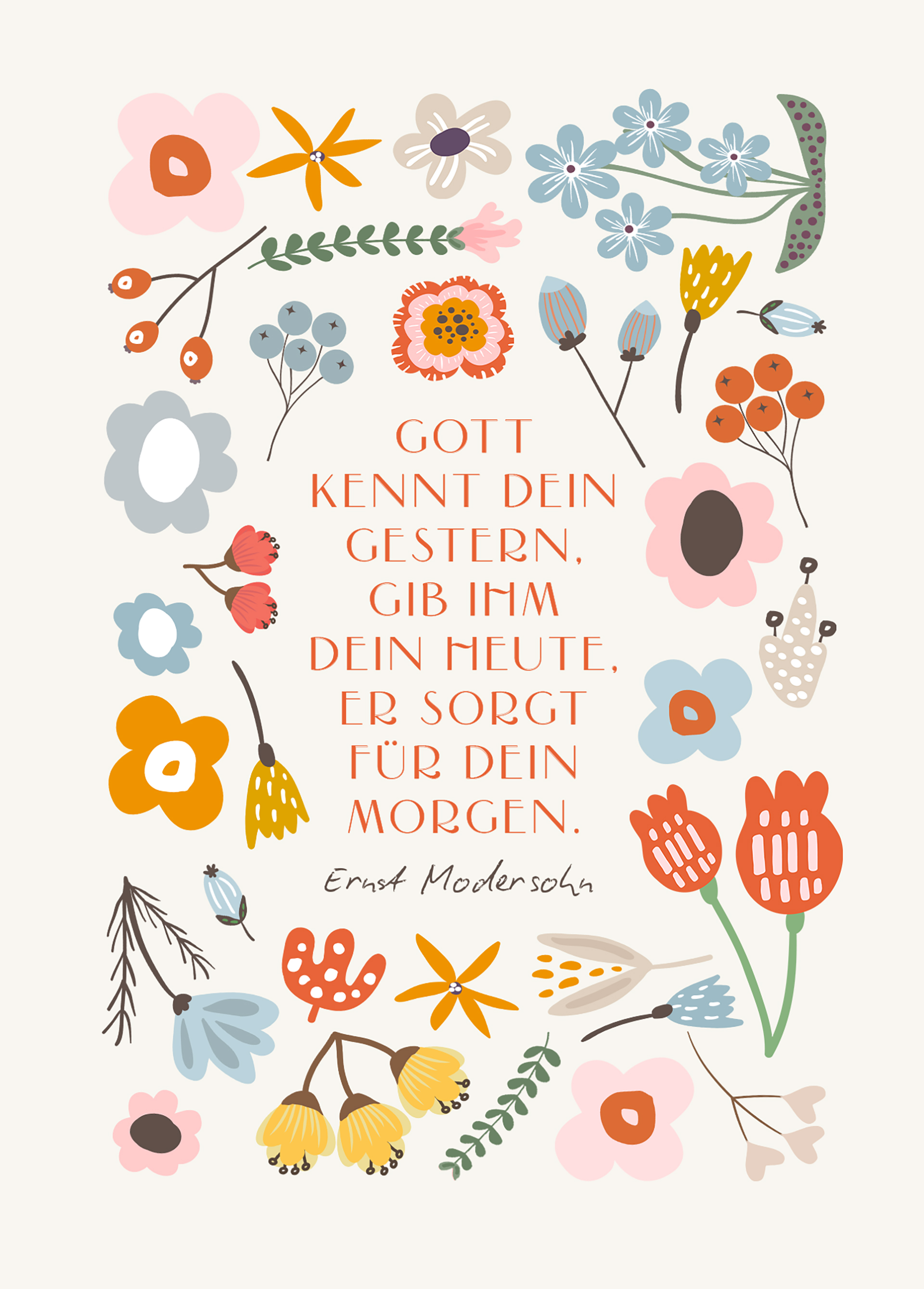 Postkarte - Gott kennt dein Gestern