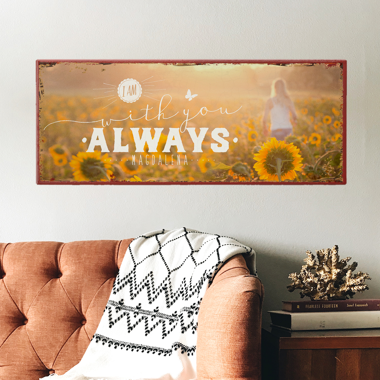 Persönliches Metallschild lang - I am with you