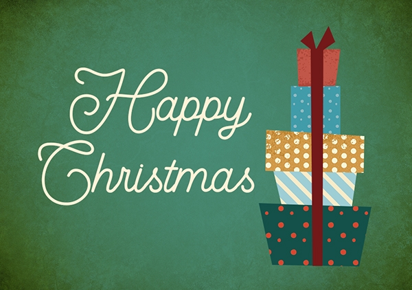 Mini - Happy christmas (grün) Mini - Happy christmas (grün)