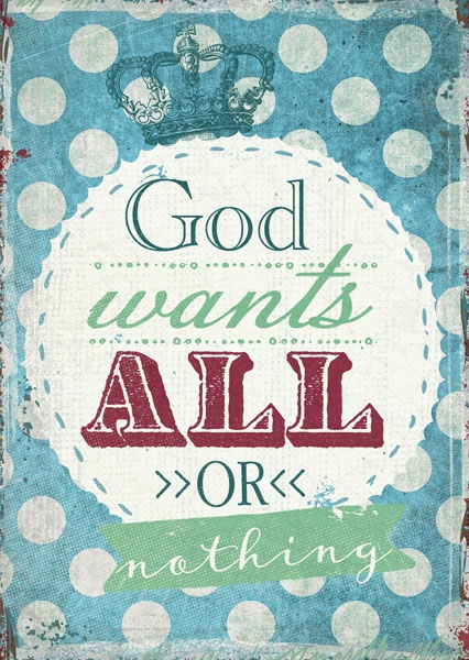 Postkarte - All or nothing
