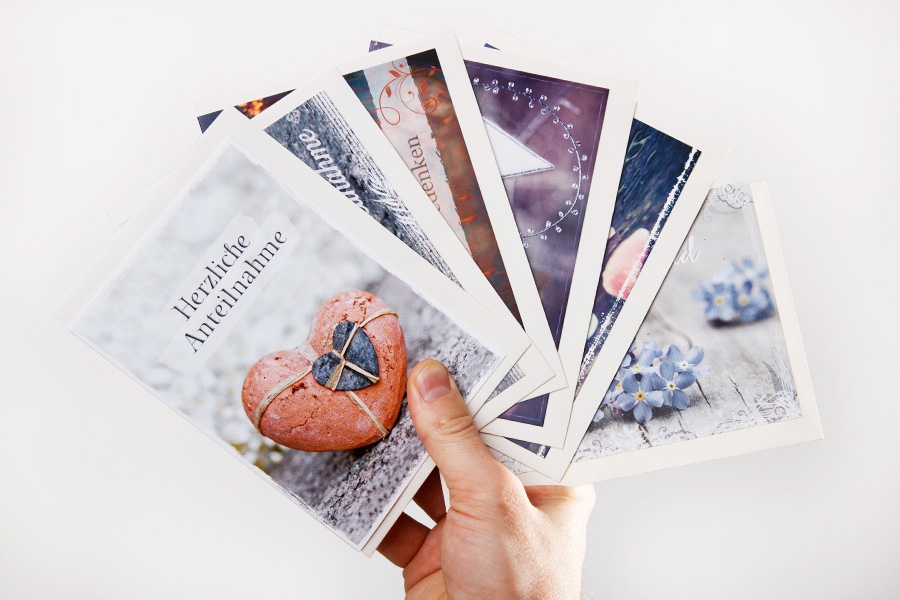 Faltkarten-Set rechteckig - Trauer Faltkarten-Set rechteckig - Trauer