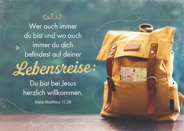 Postkarte - Bei Jesus willkommen Postkarte - Bei Jesus willkommen